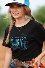 Load image into Gallery viewer, It's Cool to be Cowgirl Cactus Scene Tee
