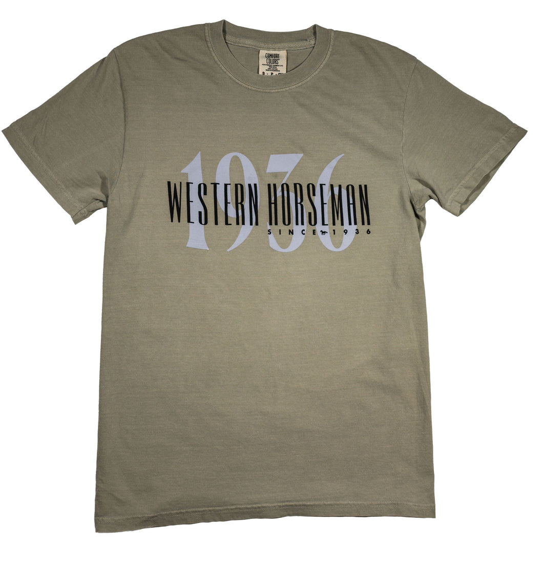 1936 Western Horseman Sandstone Tee