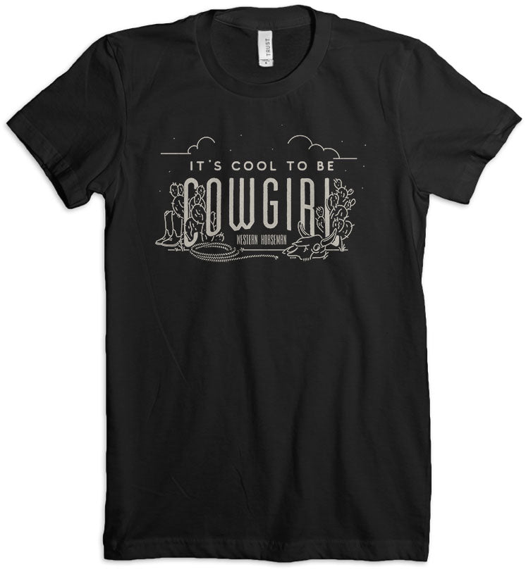 It's Cool to be Cowgirl Cactus Scene Tee