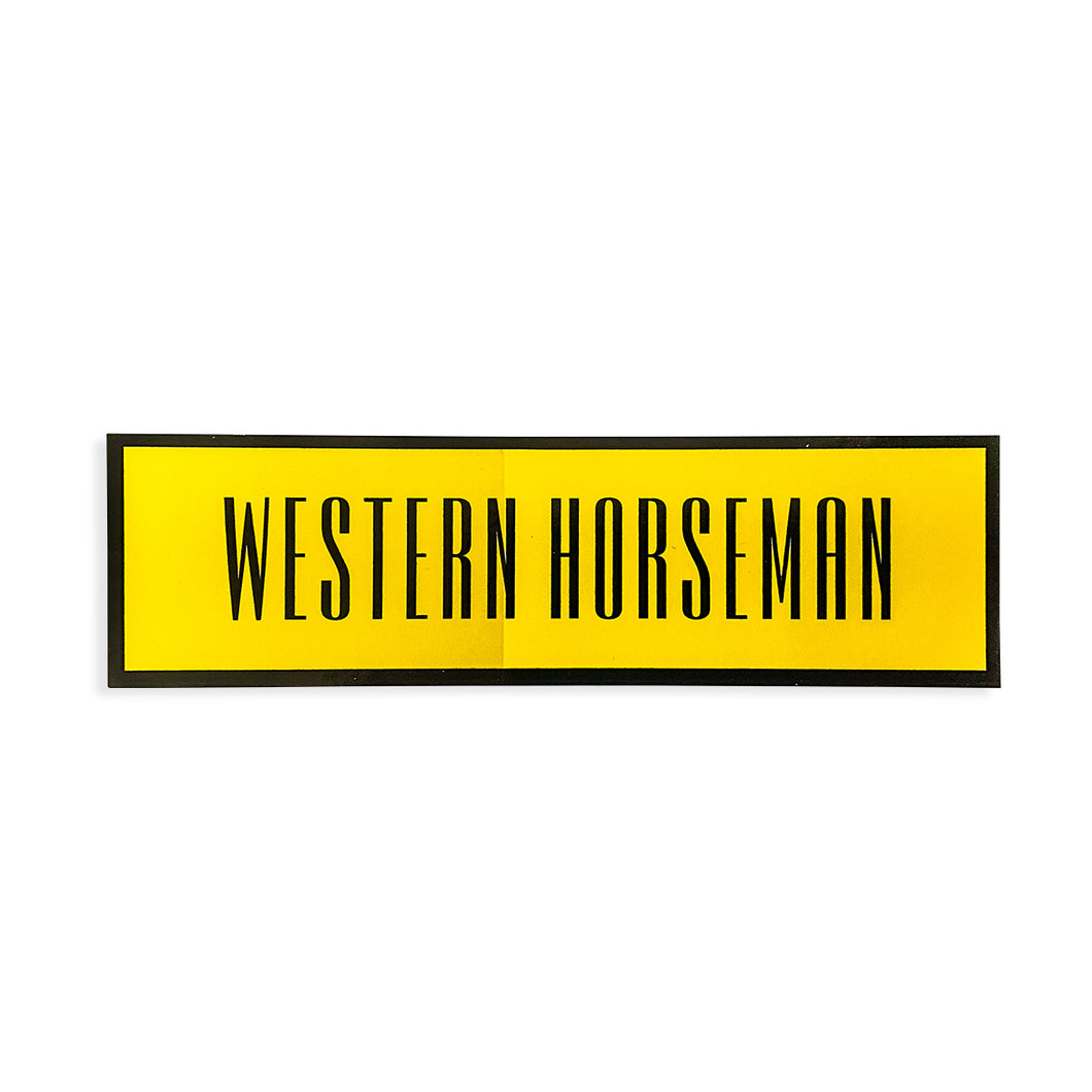 Western Horseman Sticker